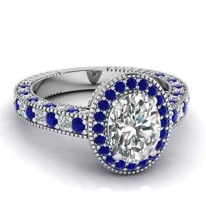 - 🌷 White Sapphire and Blue Sapphire in .9…